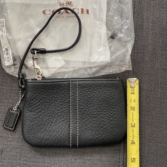 Coach Black Leather Wristlet - Picture 5 of 6